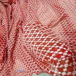 Heavy Red Net Saree