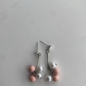 Pink Pearl Earrings