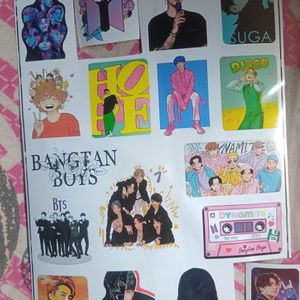 100 BTS cute stickers