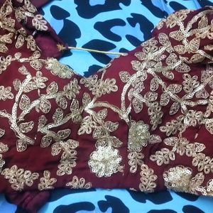 Price Reduced....Unique Maroon Lehenga Choli