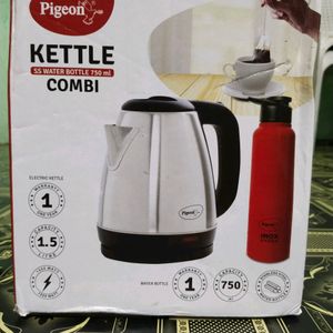 Electric Kettle With Steel Water Bottle