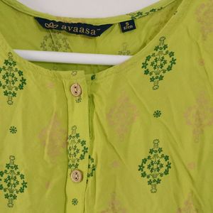 Avaasa Brand Kurti Sleeveless