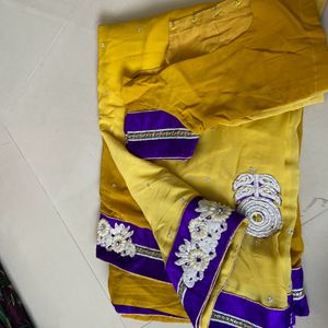 Mustard Yellow Saree