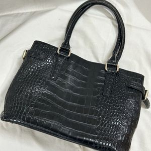 Black croc Handbag