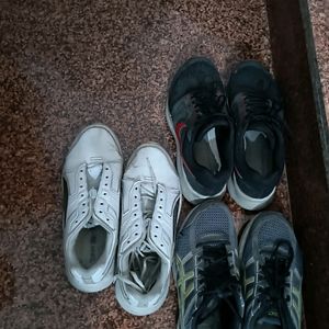 Puma Nike Asics Pair Of Shoes Cash Price 500₹