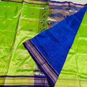 paithani saree with blouse piece