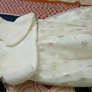 Beautiful Doll Frock With Coat - FOREIGN DRESS