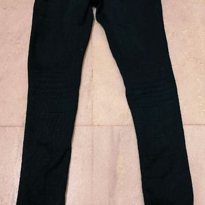 Black Ribbed Jeans