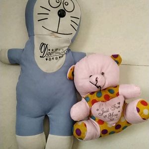 Soft Toy Doremon And Bear