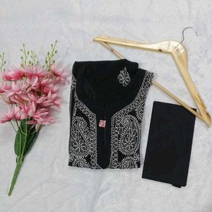 Woman Black Kurti