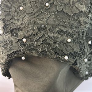 Green Lace Top With Cotton Lining