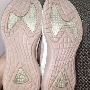 Pink Mesh Casual Shoes For Women