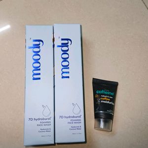 2 Foming Face Wash From Moody Brand & Moisturizer