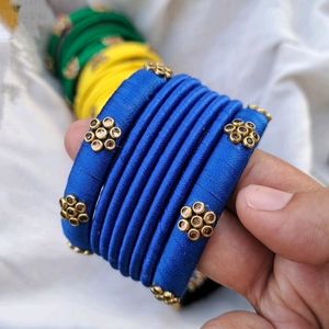 Handcrafted Silk Thread Bangles Set