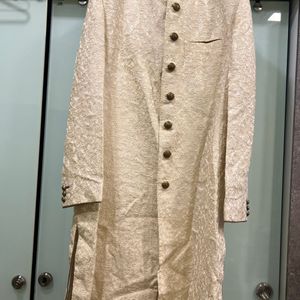 Chikankari Sherwani Wid Pant Of KORA Brand