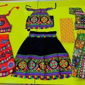 Combo Of 3 Gujarati Lehengas