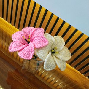 Pack Of 2 Colour Crochet Lillies