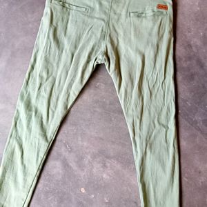 Green Slim Fit For Men Pant