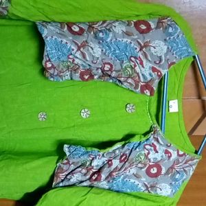 Green Cotton Kurta