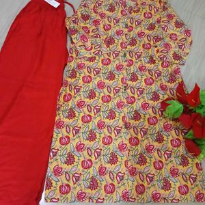 Brand New Big Size Pure Cotton 2 Piece Kurta Set