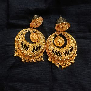 Gold Plated Traditional Earrings