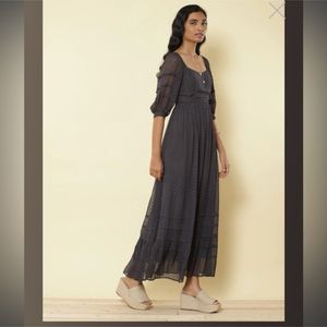 Label Ritu Kumar Anthra Grey CutOut Maxi