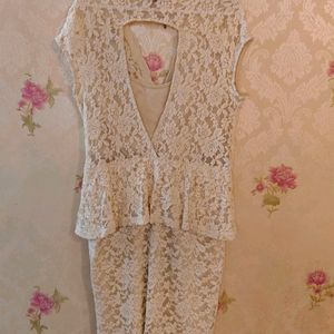 SOLD Lace Net Dress