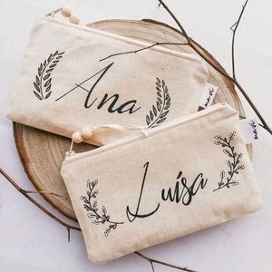 Hand-painted Canvas Pouch