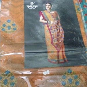 Cotton Saree With Blouse