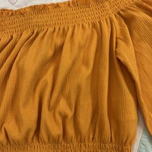 H&M Off Shoulder Crop Top