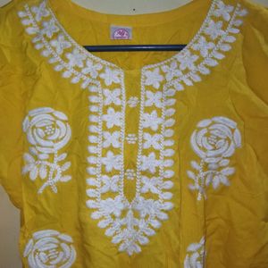 Fancy Kurti (Yellow Colour)