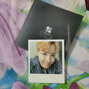 Official Wings Jhope Polaroid Photocard