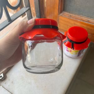 Glass Jars (Set Of 2)