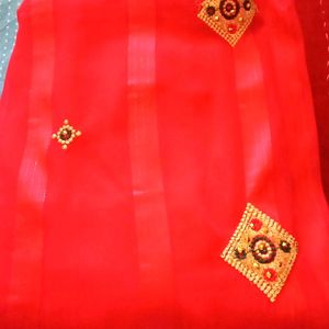 Beautiful Red Saree