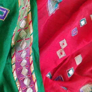 PureRed Green Saree,  Free Not For Negative Rattin