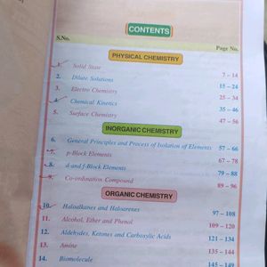 Chemistry For 12th Class