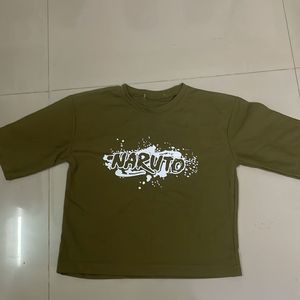 Olive green naruto t shirt