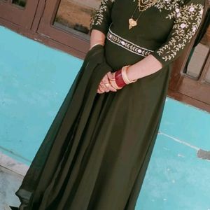 Party Wear Gown With Dupatta