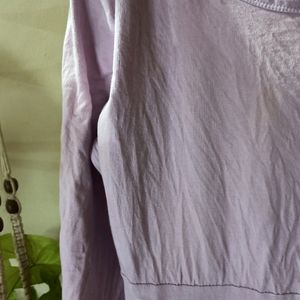 Lilac One Piece Dress In Tshirt Fabric From Brand Bewakoof Available In Size 3XL