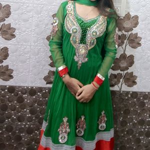 Net Anarkali Suit