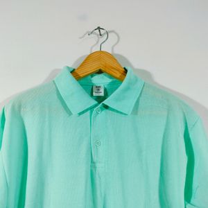 Cyan Casual T Shirt (Men's)