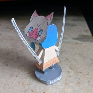 Anime Demon Slayer Inosuke Chibi Figurine(Paper)