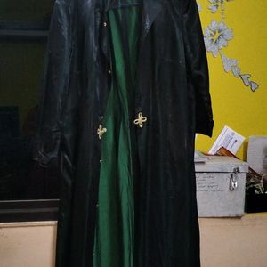 Shrug Black And Green Shining Satin