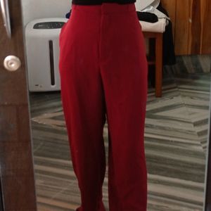 H&M Dark Red Trouser