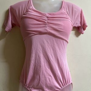 Korean Padded Baby Pink Play Suit