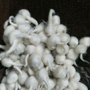 Krishna White Round Or Gol Handmade Cotton Wicks D