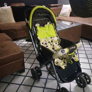 Luvlap Sunshine Baby Stroller In Green And Black Colour..for Punjab And Delhi Buyers Only .Not 🚫 Available In Coins