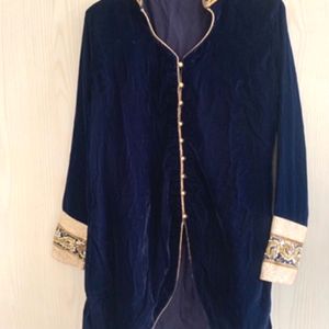 Velvet Jacket With Embroidery