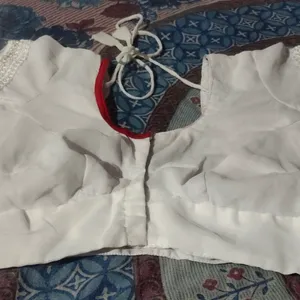 Stitched White Blouse 🤍