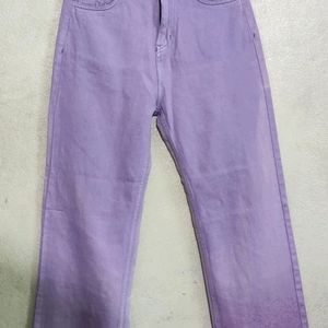 Women Purple Jeans